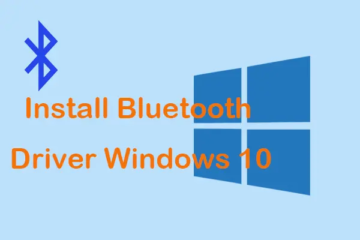 Install bluetooth driver in windows 10